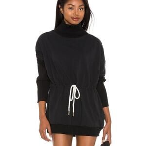 Varley Adelaine Sweatshirt Black Performance Athletic Revolve Womens XS‎